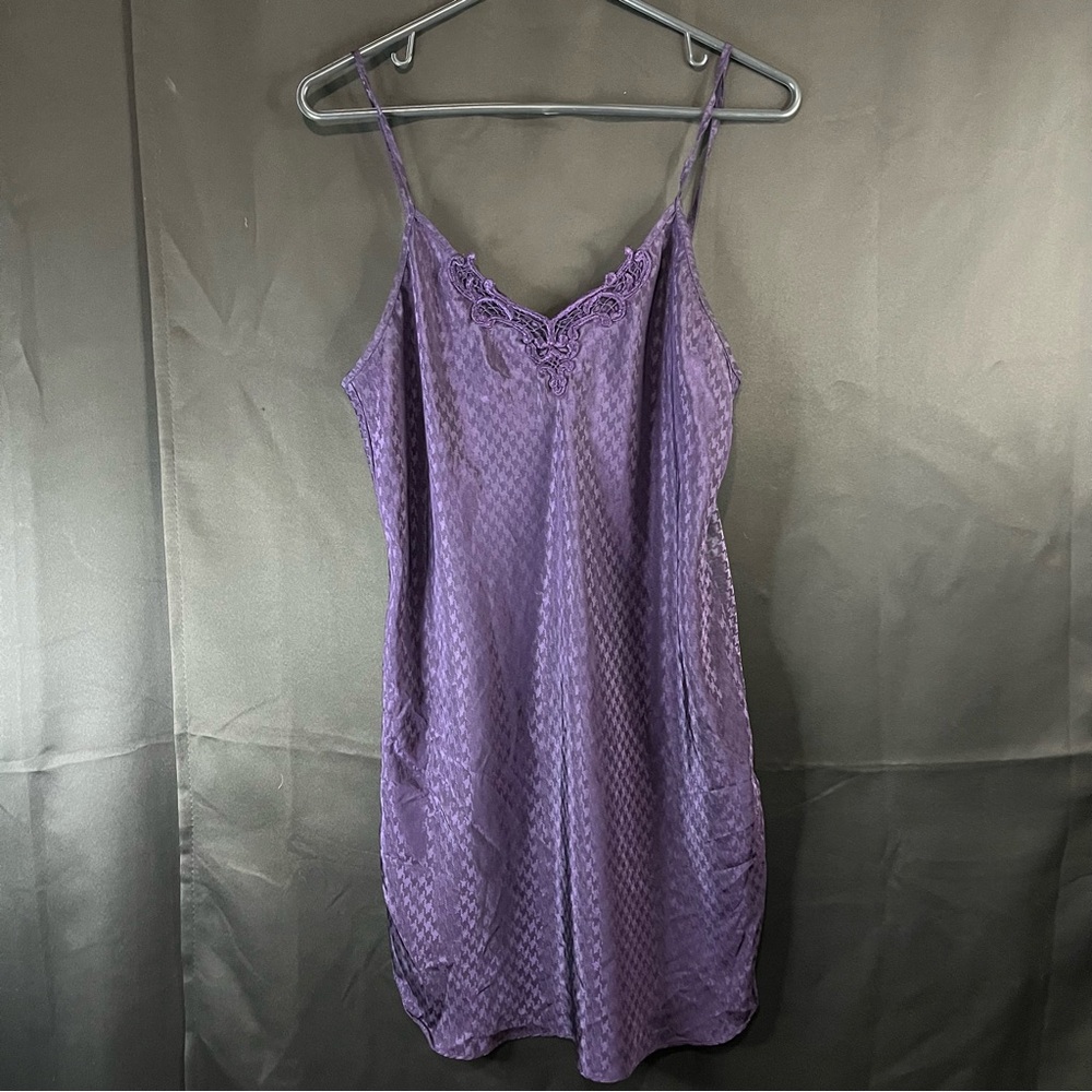 California Dynasty Purple Nighty or under slip. Size Medium